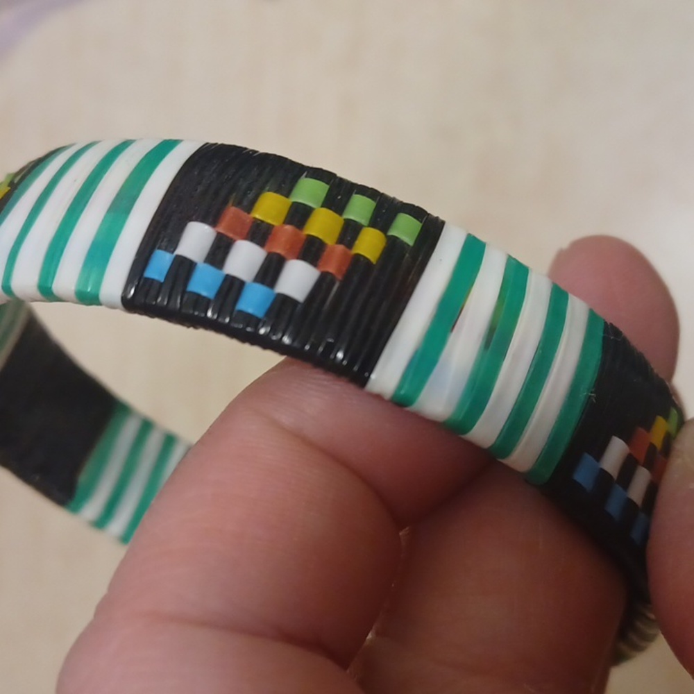 Graphic Bracelet Made From Plastic Bottles! - Picture 3 of 3